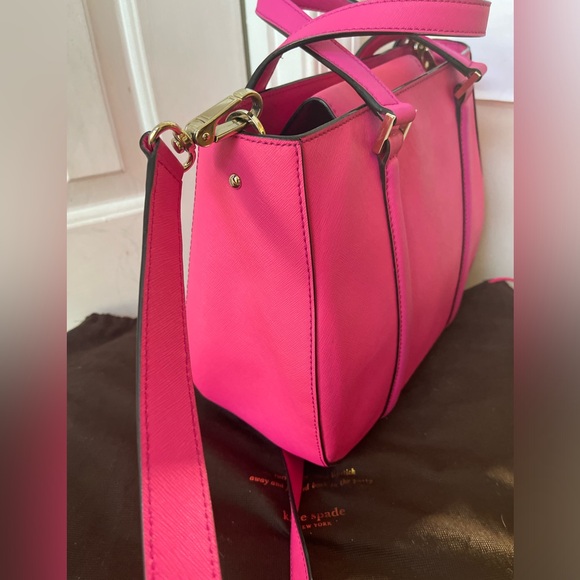 Kate Spade Pink Satchel with Silver Accents - Picture 5 of 10